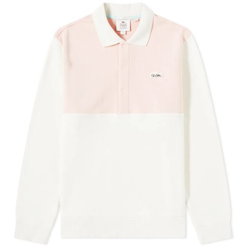 Golf Wang LACOSTE X GOLF le FLEUR* TWO TONE FLEECE SWEATSHIRT (RUGBY) - $165.00