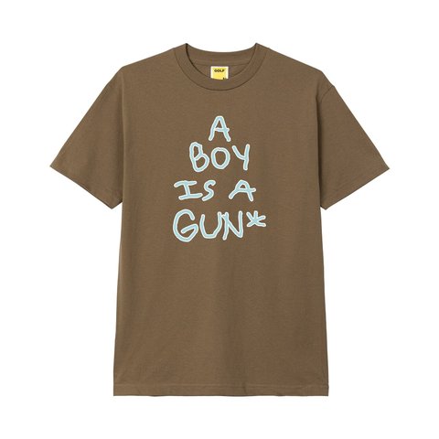 A BOY IS A GUN TEE MOCHA