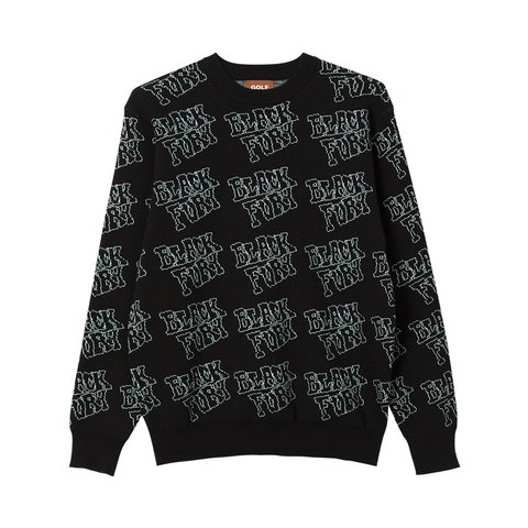 Golf Wang BLACK FURY JACQUARD SWEATER - $90.00