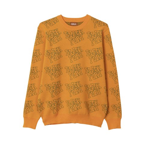 Golf Wang BLACK FURY JACQUARD SWEATER - $90.00