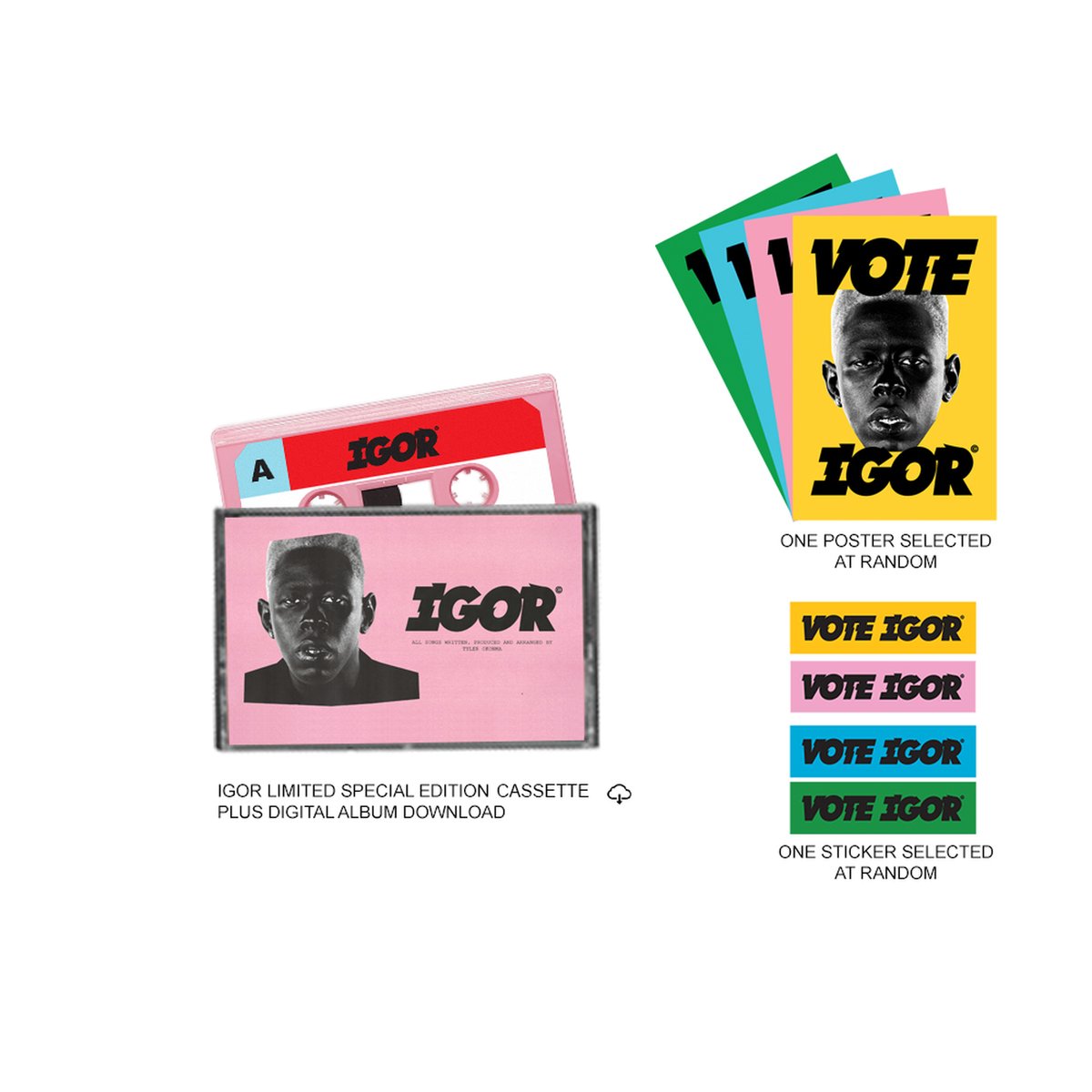 Golf Wang LIMITED SPECIAL EDITION IGOR CASSETTE PACK (Summer) - $15.00