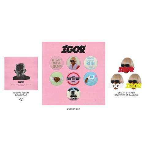 Golf Wang IGOR BUTTON PACK + DIGITAL ALBUM DOWNLOAD  - $10.00
