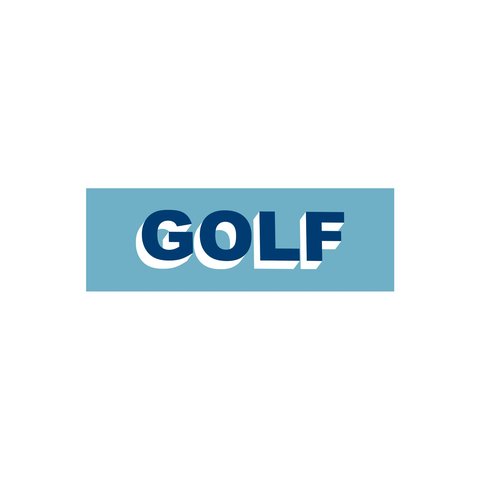 Golf Wang GOLF LOGO STICKER