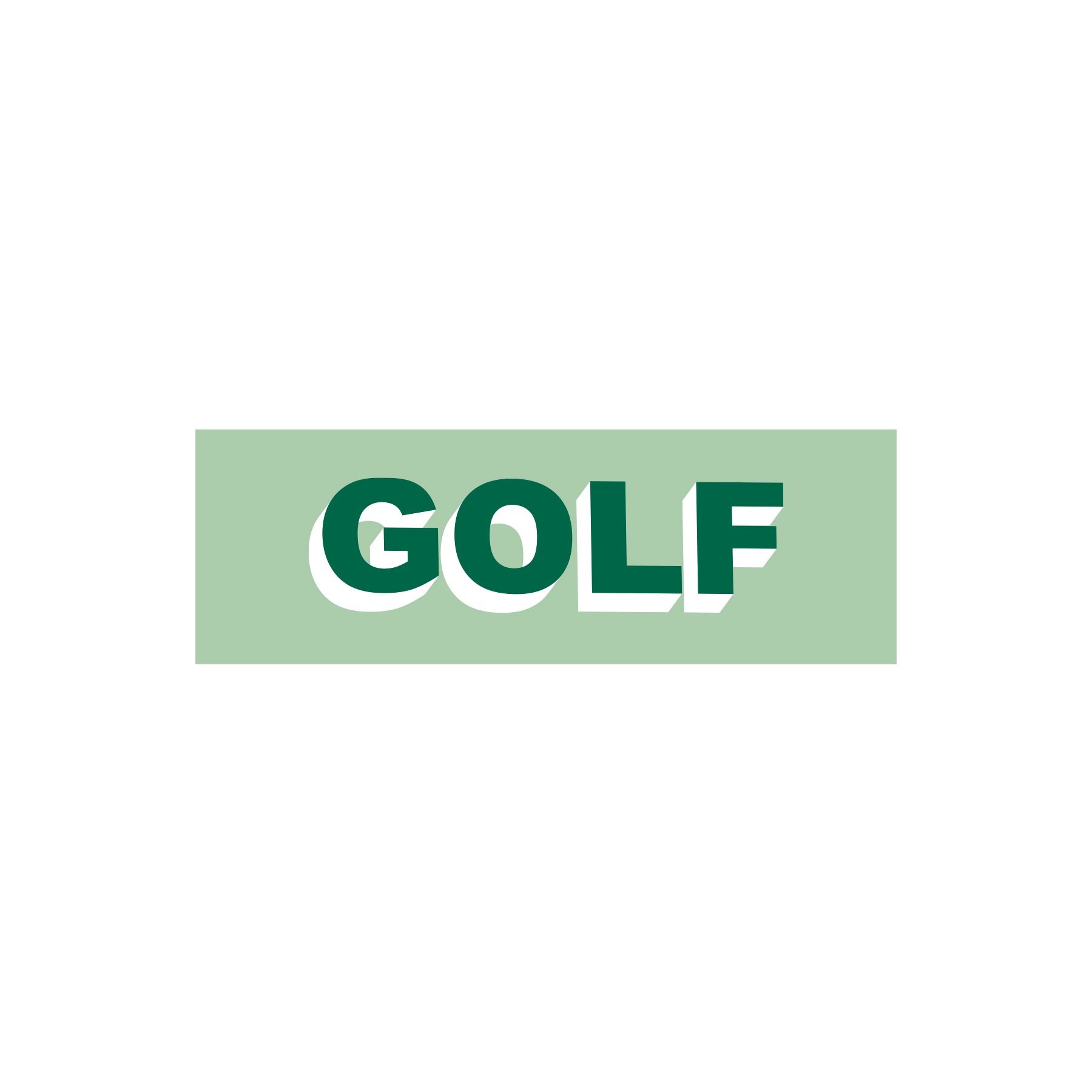 GOLF LOGO STICKER