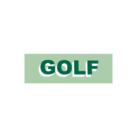 Golf Wang GOLF LOGO STICKER