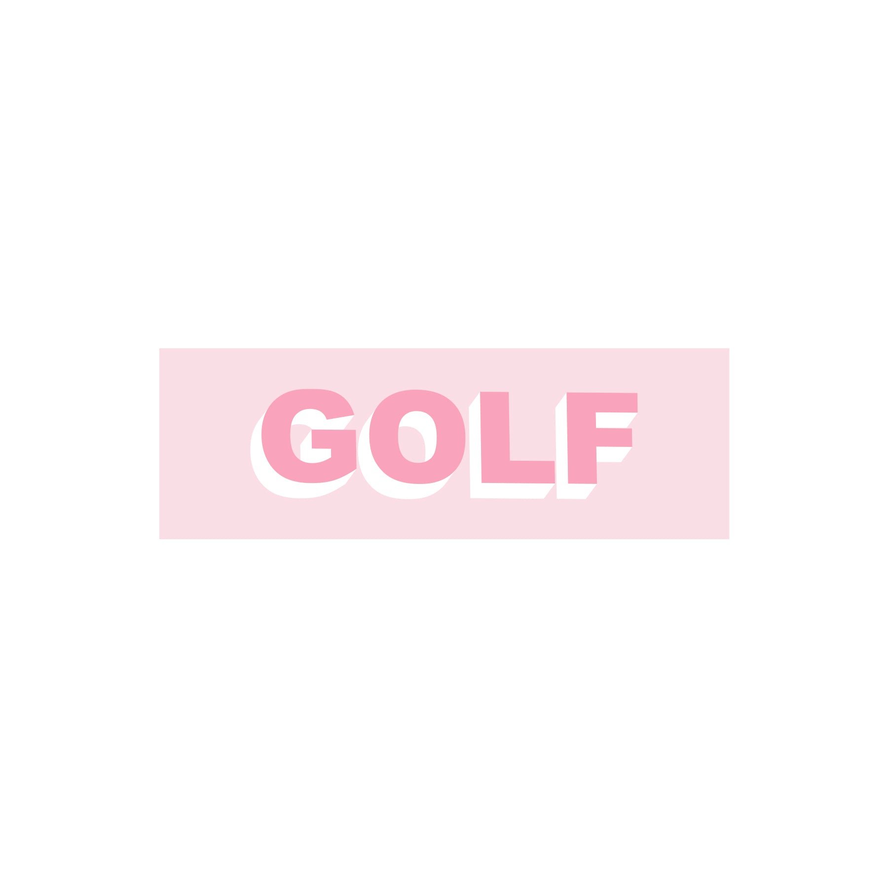 GOLF LOGO STICKER