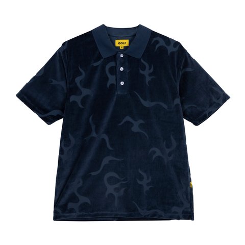 Golf Wang FLAME VELOUR POLO