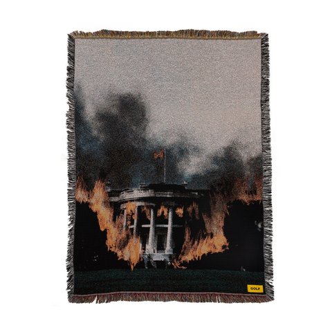 Golf Wang WHITE HOUSE THROW BLANKET