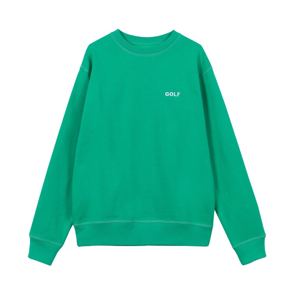 CONTRAST STITCH MINI LOGO CREWNECK