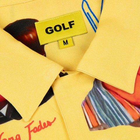 Golf Wang BARBERSHOP RAYON BUTTON UP - Colorway
