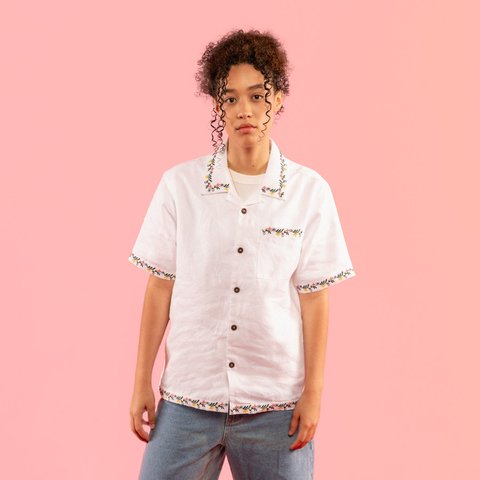 Golf Wang GARDEN LINEN BUTTON UP - Colorway
