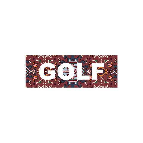Golf Wang RUG PATTERN LOGO STICKER - Colorway