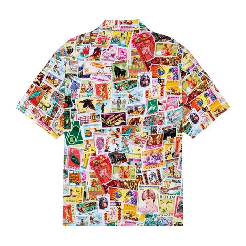 Golf Wang STAMPS RAYON BUTTON UP - Colorway