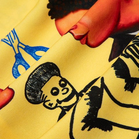 Golf Wang BARBERSHOP RAYON BUTTON UP - Colorway