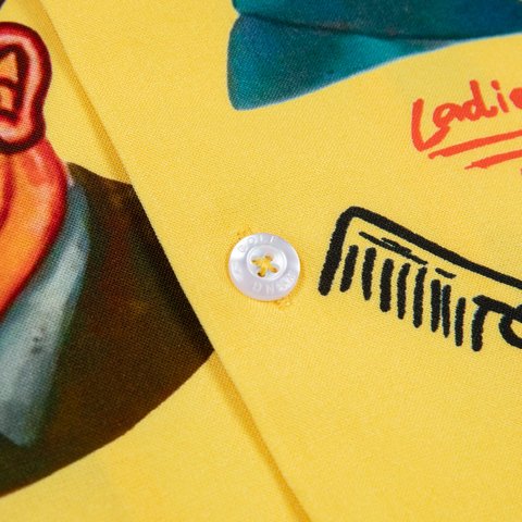 Golf Wang BARBERSHOP RAYON BUTTON UP - Colorway