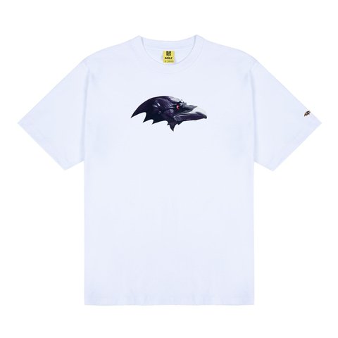 Golf Wang RAVENS CUTOUT TEE WHITE - $60.00