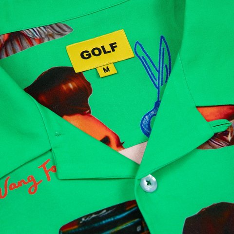 Golf Wang BARBERSHOP RAYON BUTTON UP - Colorway