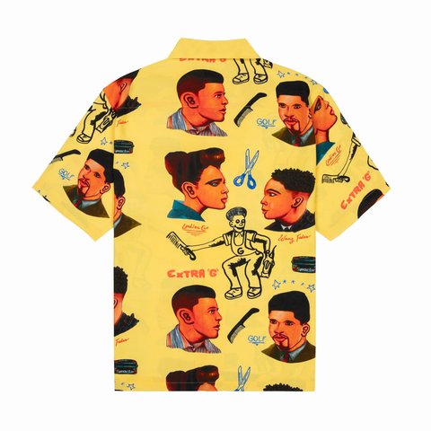 Golf Wang BARBERSHOP RAYON BUTTON UP - Colorway