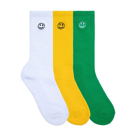 Golf Wang 3PK SMILEY EMB SOCKS - Colorway