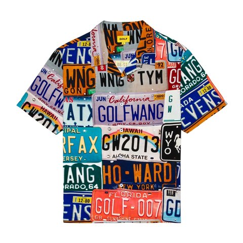 Golf Wang ROADTRIP RAYON BUTTON UP - $120.00
