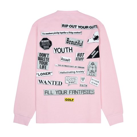 Golf Wang COLLAGE LONG SLEEVE THERMAL - Colorway