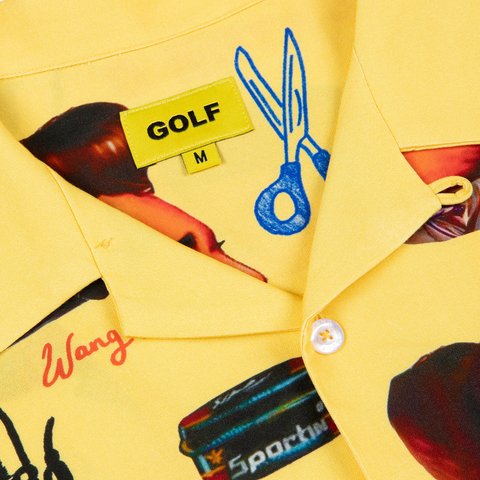 Golf Wang BARBERSHOP RAYON BUTTON UP - Colorway