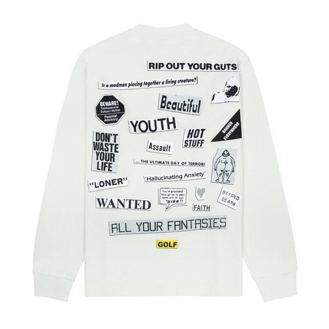 Golf Wang COLLAGE LONG SLEEVE THERMAL - Colorway