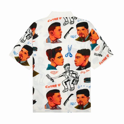 Golf Wang BARBERSHOP RAYON BUTTON UP - Colorway