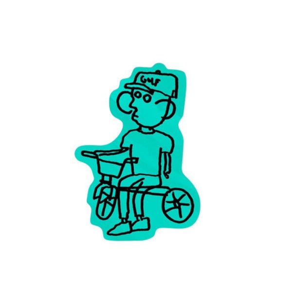 WOLF SLATER TEAL STICKER