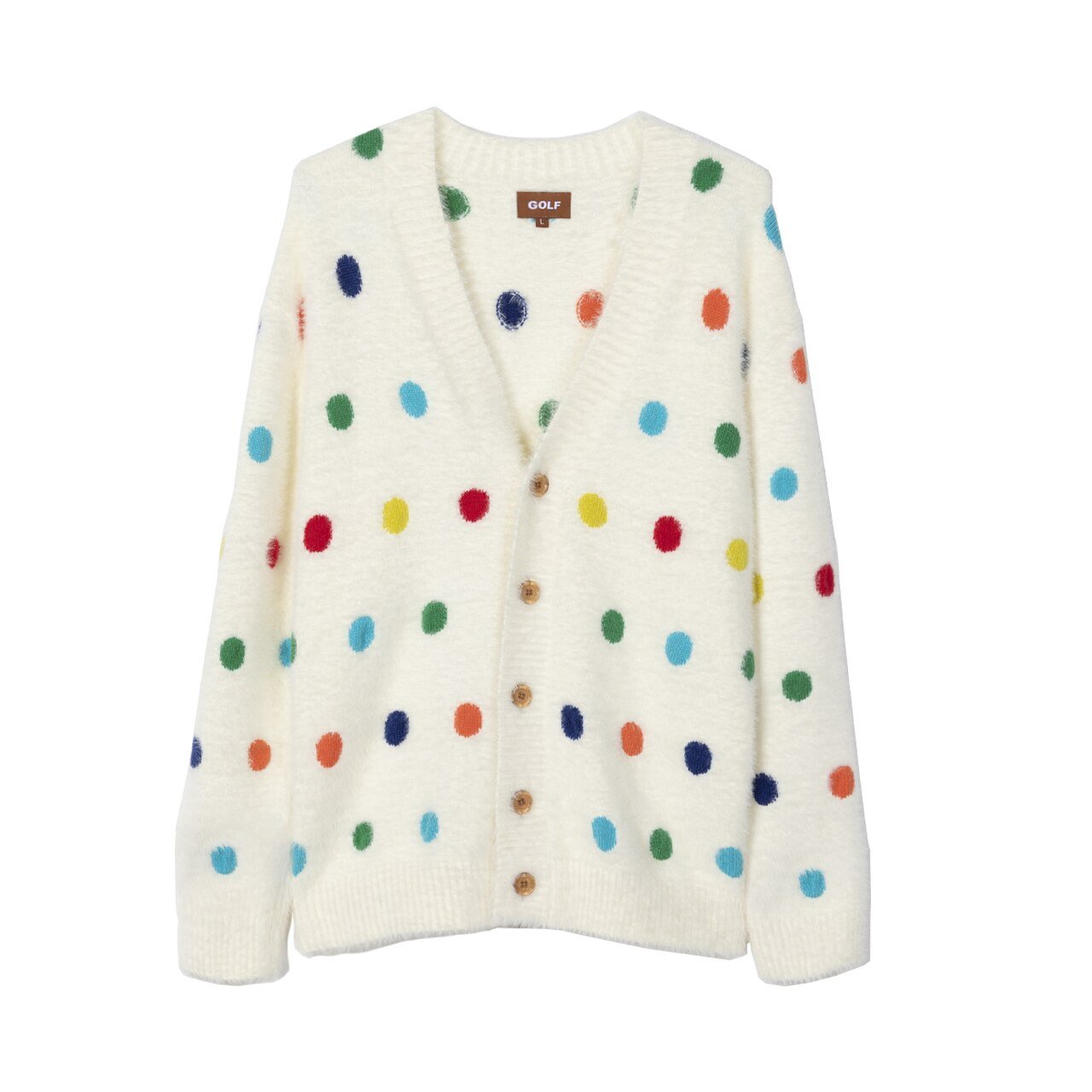 POLKA DOT MOHAIR CARDIGAN