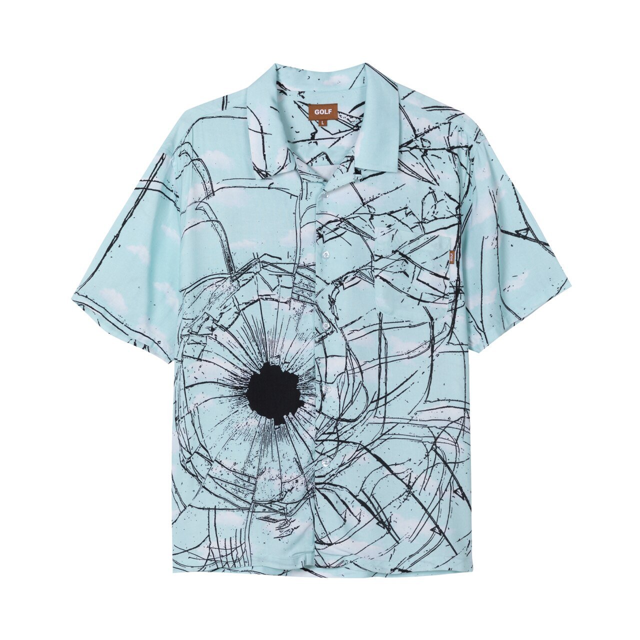 SHATTER BUTTON UP