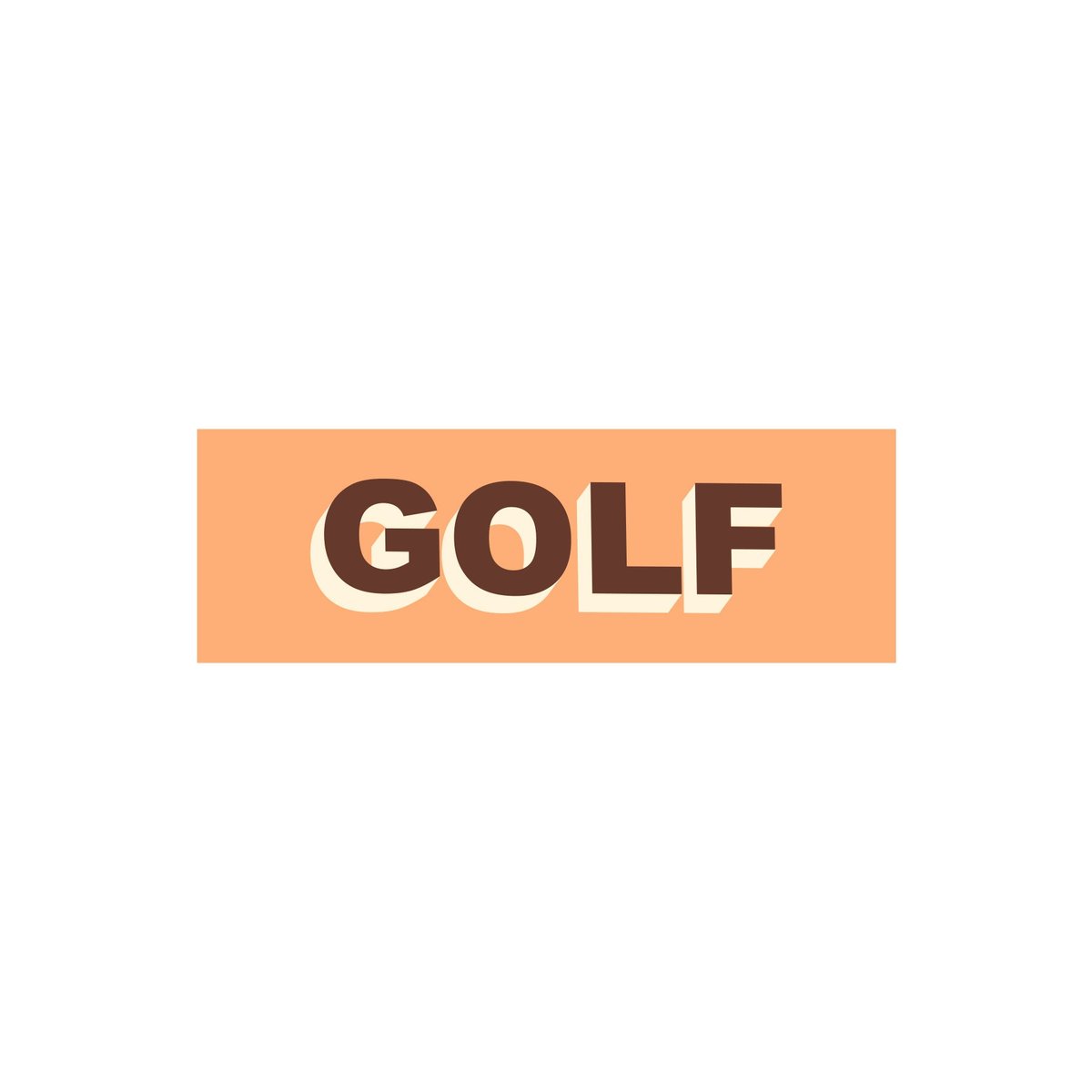 Golf Wang GOLF STICKER - TWO TONE (Winter)