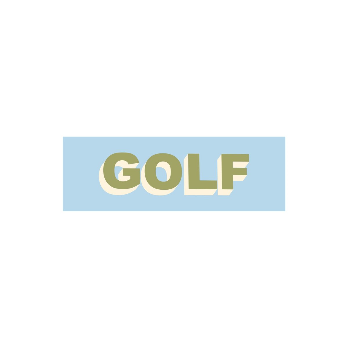 GOLF STICKER - TWO TONE