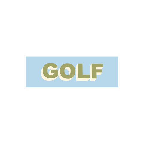 GOLF STICKER - TWO TONE
