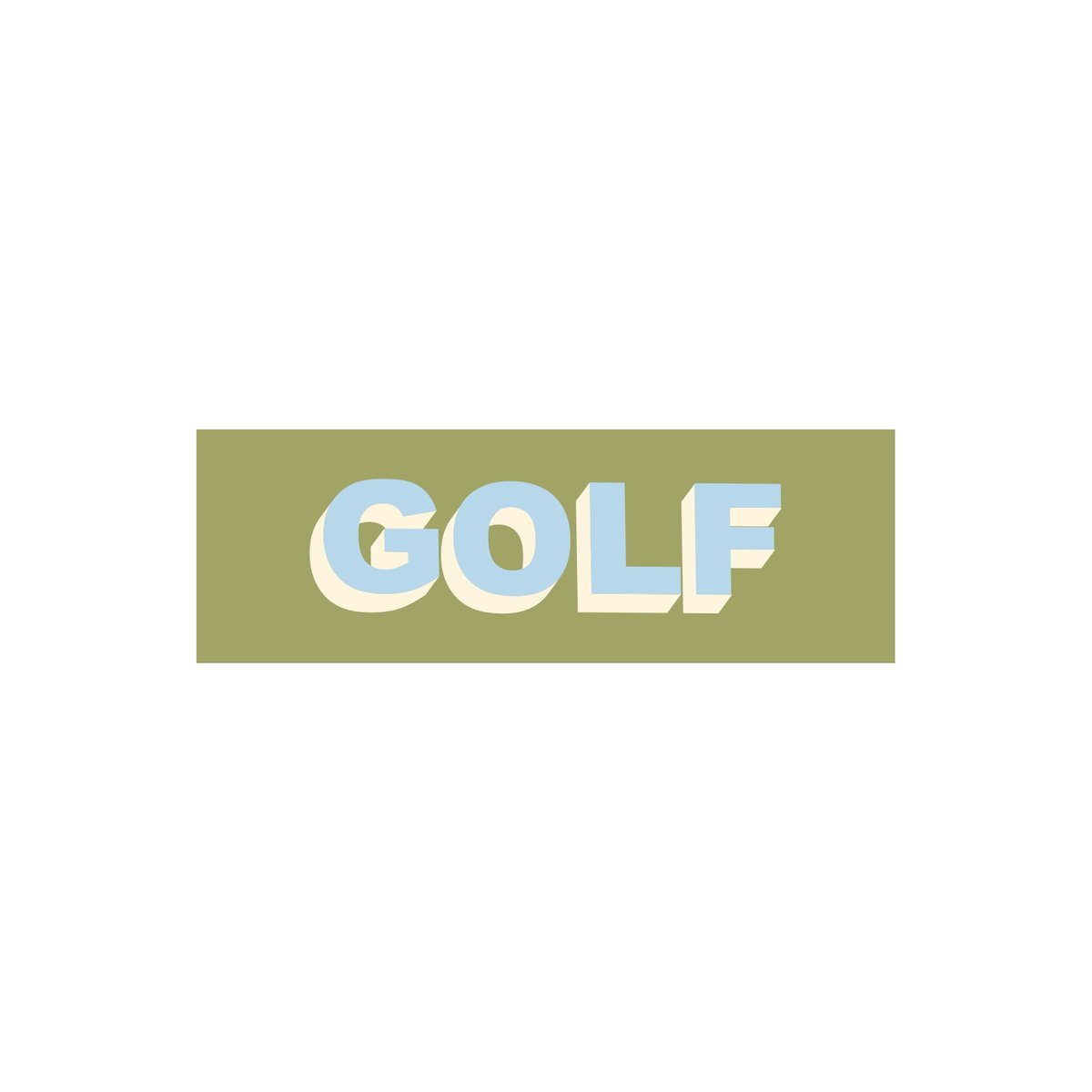 Golf Wang GOLF STICKER - TWO TONE (Winter)
