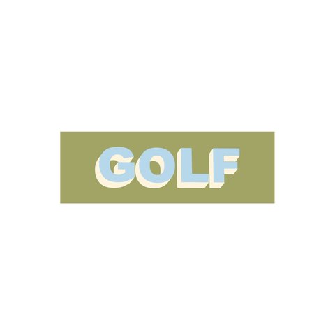 GOLF STICKER - TWO TONE