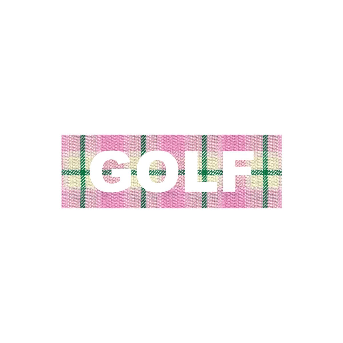 Golf Wang PLAID LOGO STICKER 8” (Winter)