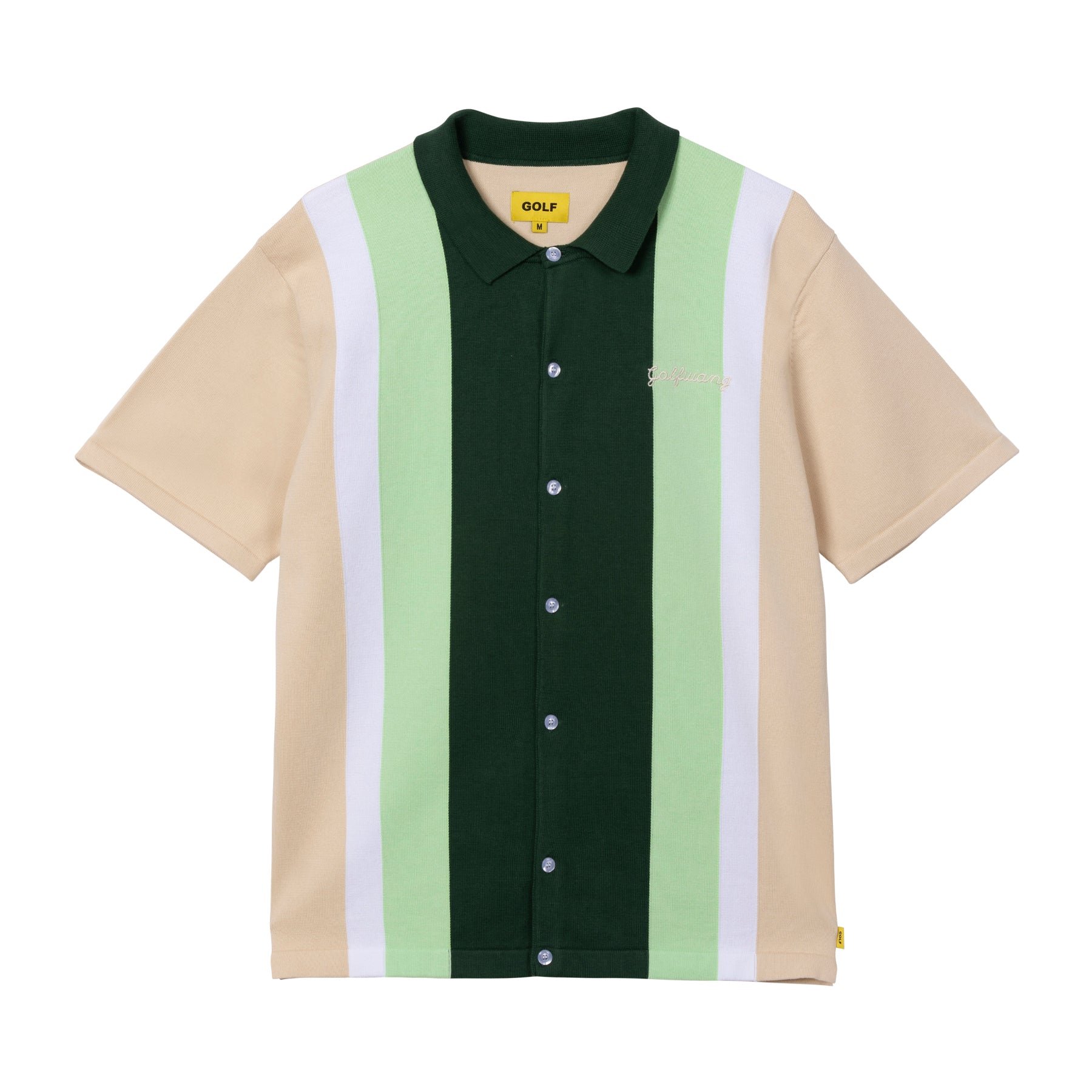 KNIT SHORT SLEEVE BUTTON UP
