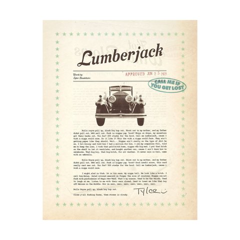 Golf Wang LUMBERJACK POSTER