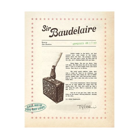 Golf Wang SIR BAUDELAIRE POSTER