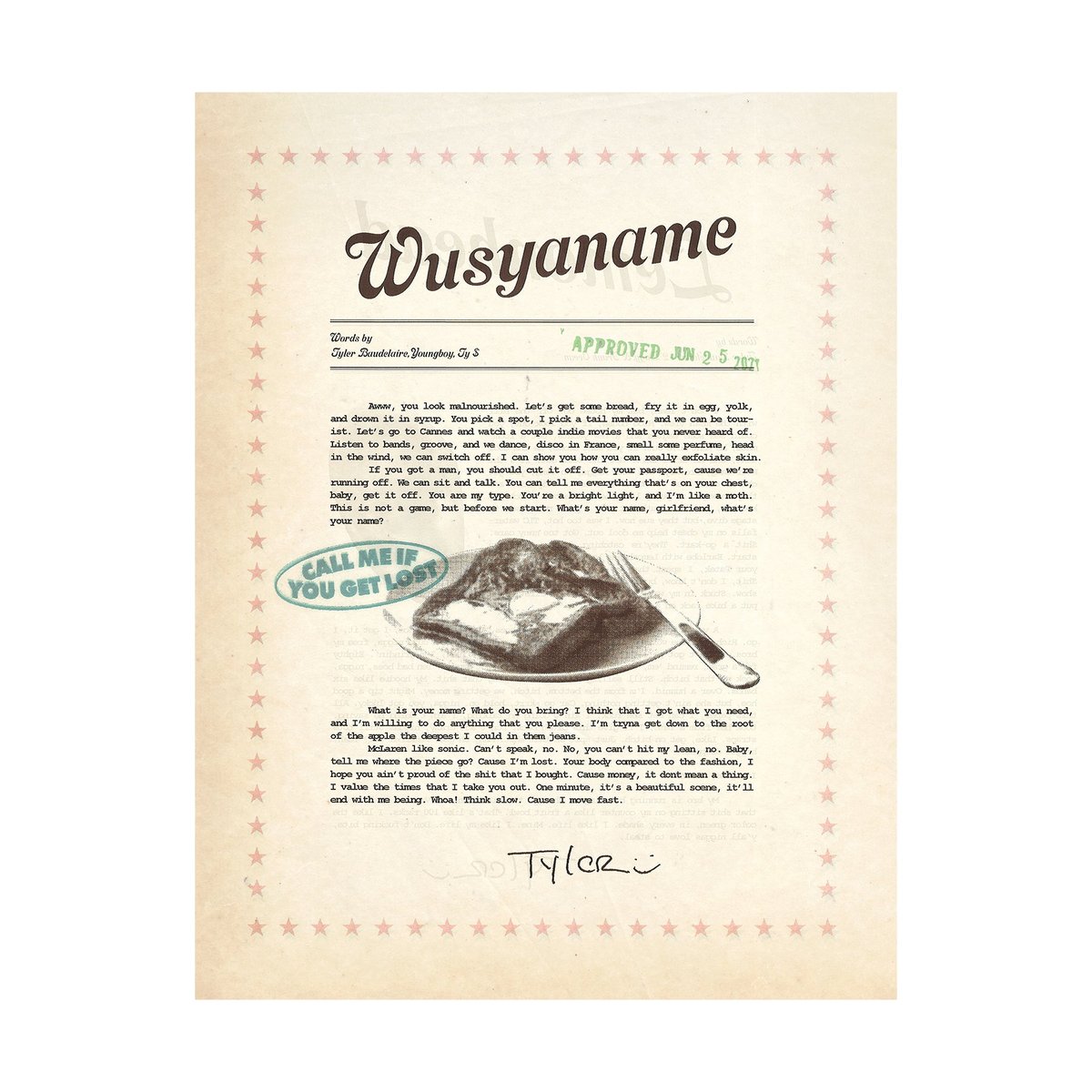 Golf Wang WUSYANAME POSTER (Winter)